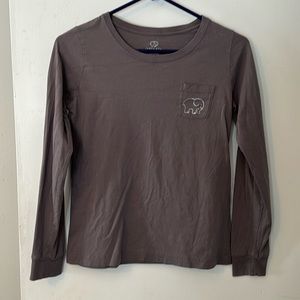 Ivory Ella dusty purple long sleeve top size small